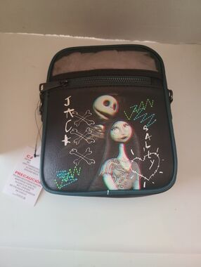 Disney Parks Nightmare Before Christmas Jack & Sally Crossbody Bag Loungefly NEW